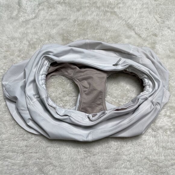 Lululemon LW7AVLT Women's White Speed Up Long Updated Fit Shorts Size 4 - Picture 4 of 12